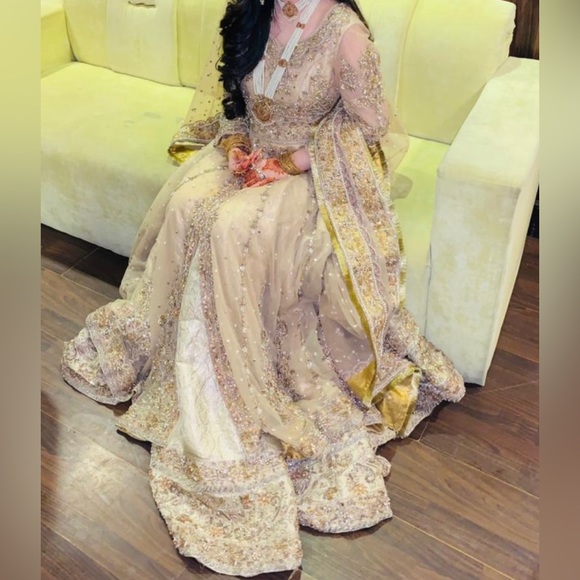 Pakistani/Indian Beautiful reception wedding bridal dress - Picture 8 of 17